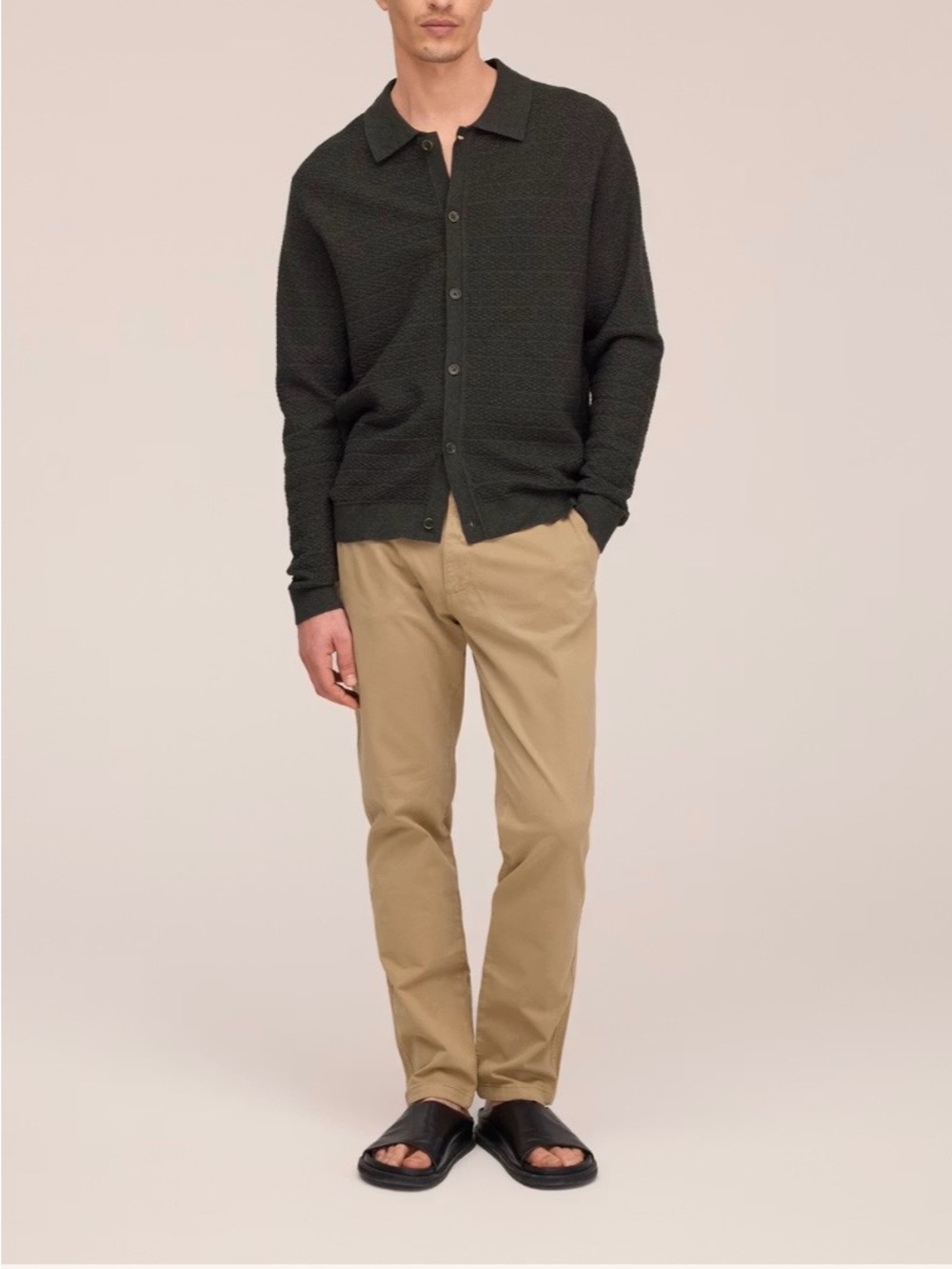Nn.07 Marco Men's Slim Straight Chinos in Khaki